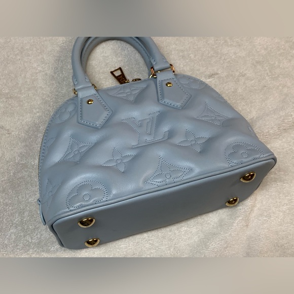 Louis Vuitton Alma BB Bubblegram Leather Ice Blue Glacier Bag - Picture 14 of 16